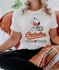 MLB The Peanuts Movie Snoopy Forever Win Or Lose Baseball Baltimore Orioles shirt