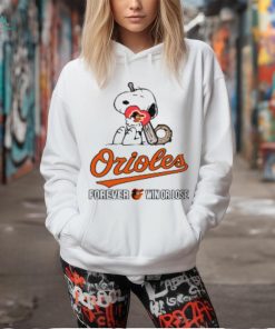 MLB The Peanuts Movie Snoopy Forever Win Or Lose Baseball Baltimore Orioles shirt