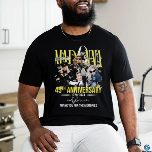 Madonna 45Th Anniversary T Shirt 1979 Äì 2024 Thank You For The Memories shirt