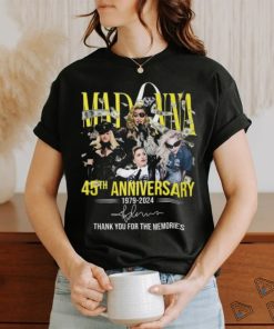 Madonna 45Th Anniversary T Shirt 1979 Äì 2024 Thank You For The Memories shirt
