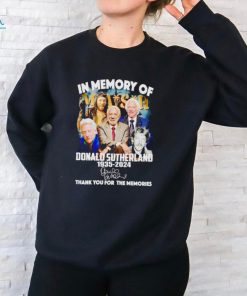 Mash In Memory Of Donald Sutherland 1935 2024 signature thank you for the memories shirt