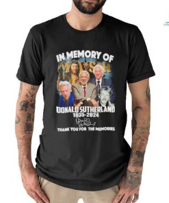 Mash in memory of Donald Sutherland 1935 2024 thank you for the memories shirt