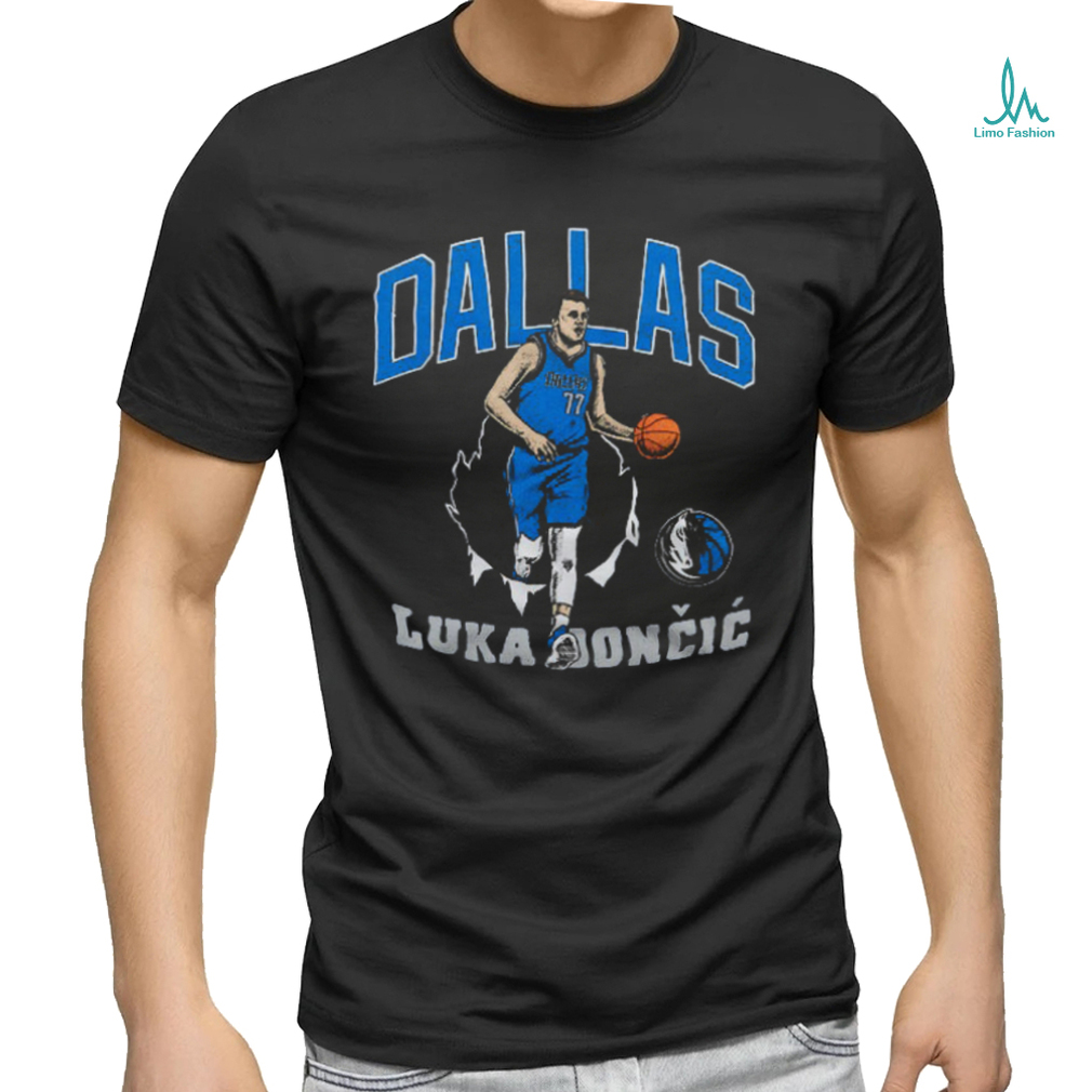Mavs Luka Doncic Bustin' Through shirt Mavs Luka Doncic Bustin' Through shirt