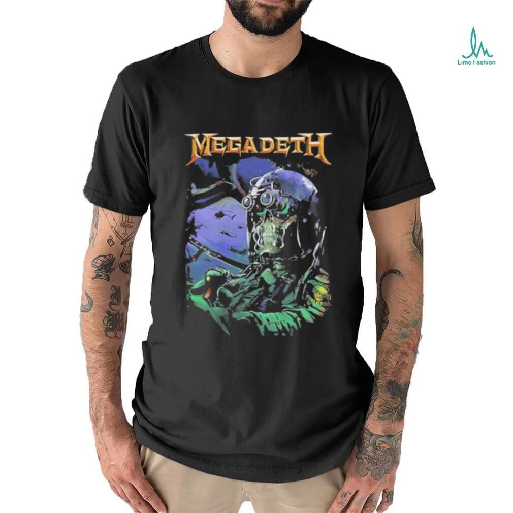 Megadeth Copter Pilot 2023 Fall Tour Two Sided T Shirt Megadeth Copter Pilot 2023 Fall Tour Two Sided T Shirt