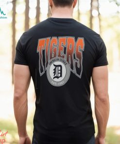 Men's Detroit Tigers Mitchell & Ness Navy Play By Play Traditional T Shirt