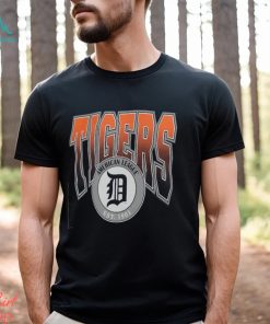 Men's Detroit Tigers Mitchell & Ness Navy Play By Play Traditional T Shirt