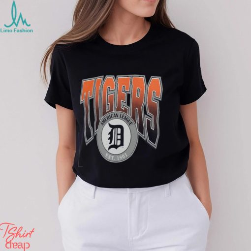 Men's Detroit Tigers Mitchell & Ness Navy Play By Play Traditional T Shirt
