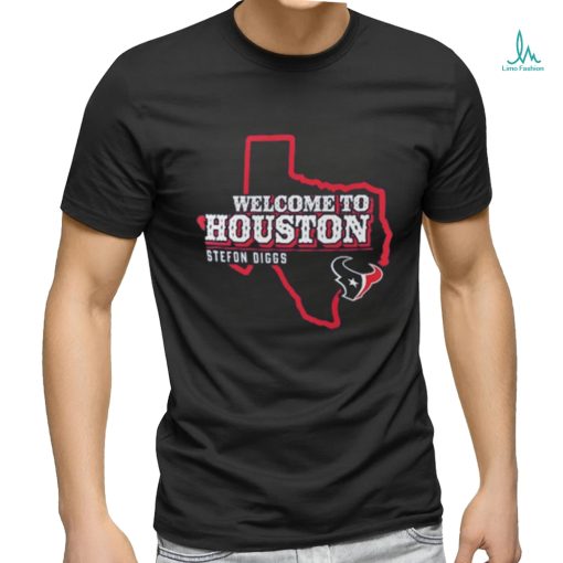 Men’s Fanatics Stefon Diggs Navy Houston Texans Welcome to Houston T Shirt