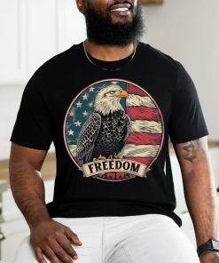 Men's Freedom American Eagle USA Flag T Shirts