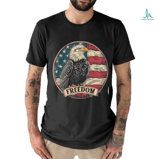 Men’s Freedom American Eagle USA Flag T Shirts