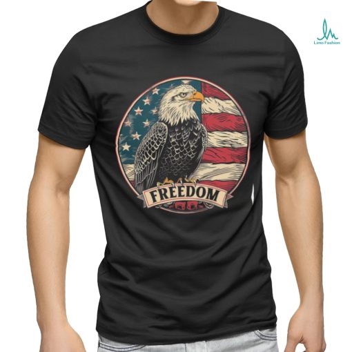 Men’s Freedom American Eagle USA Flag T Shirts