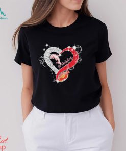 Miami Dolphins Go Dolphins Diamond Heart Shirt
