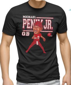 Michael Penix Jr. number 9 Atlanta Falcons cartoon caricature signature shirt