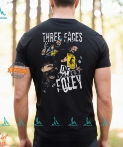 Mick Foley Three Faces Of Foley Black T shirt