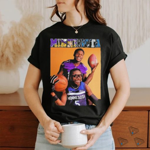 Minnesota Brothers Anthony Edwards And Justin Jefferson Shirt