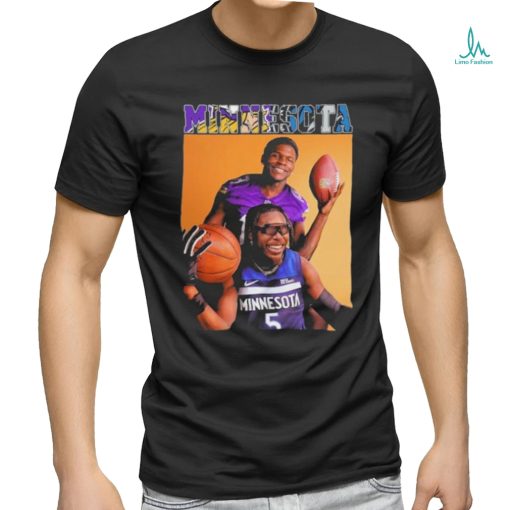 Minnesota Brothers Anthony Edwards And Justin Jefferson Shirt