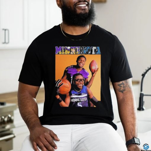 Minnesota Brothers Anthony Edwards And Justin Jefferson Shirt