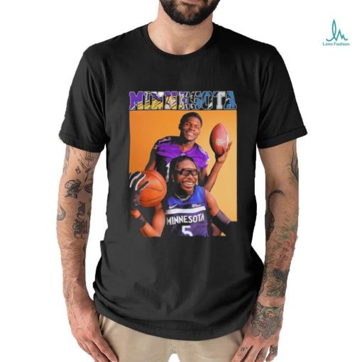 Minnesota Brothers Anthony Edwards And Justin Jefferson Shirt