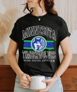 Minnesota Timberwolves National Basketball Association striped logo shirt
