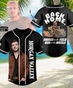 Morgan Wallen Back Home Buddies In The Field Mud On The Wheels Custom Baseball Jersey