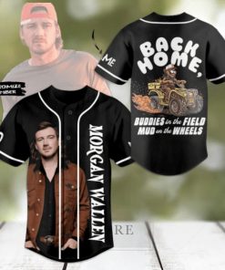 Morgan Wallen Back Home Buddies In The Field Mud On The Wheels Custom Baseball Jersey