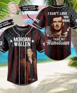 Morgan Wallen I Can’t Love You More Than My Hometown Custom Baseball Jersey