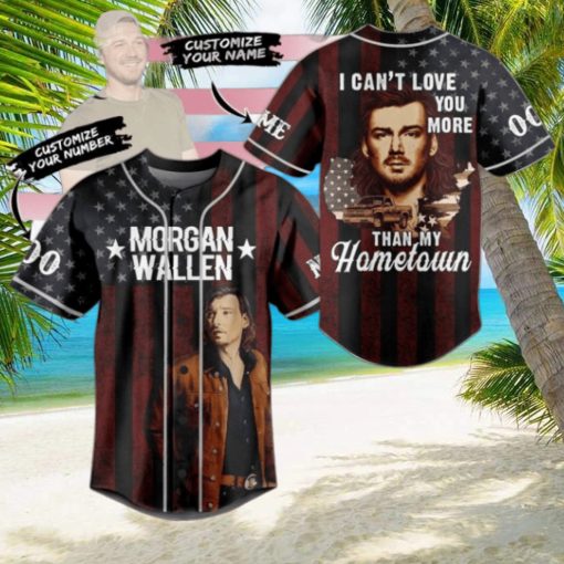 Morgan Wallen I Can’t Love You More Than My Hometown Custom Baseball Jersey