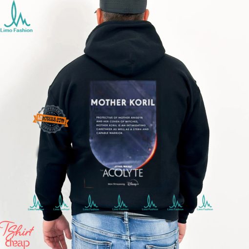 Mother Koril Character In Star Wars The Acolyte Now Streaming On Disney Two Sides Unisex T Shirt
