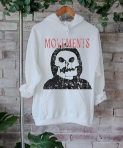 Movements afraid to die white skull shirt