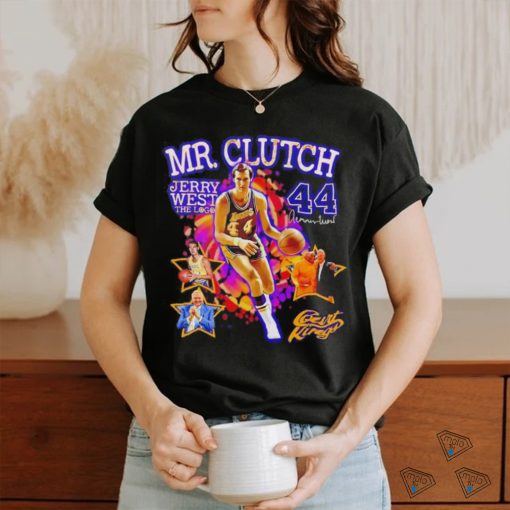 Mr Clutch Jerry West the logo Los Angeles Lakes signature shirt