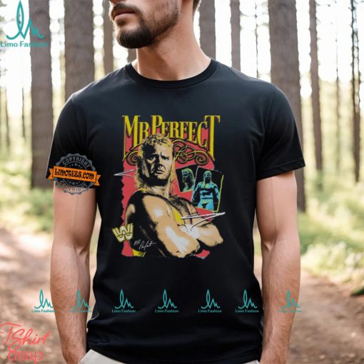 Mr Perfect Curt Hennig Poster Print Black T shirt