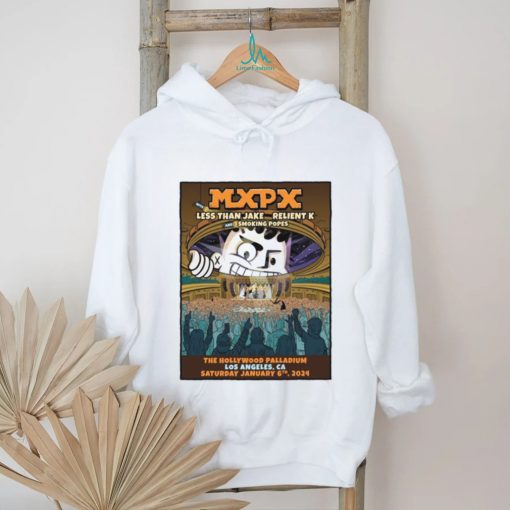 MxPx Los Angeles 24 less than jake relient k smoking popes shirt