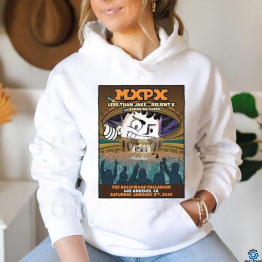 MxPx Los Angeles 24 less than jake relient k smoking popes shirt