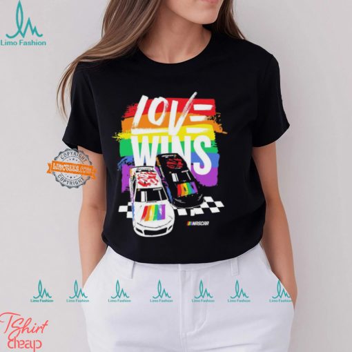 NASCAR Checkered Flag Sports Love Wins Pride Shirt