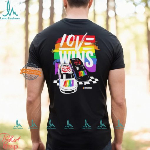 NASCAR Checkered Flag Sports Love Wins Pride Shirt