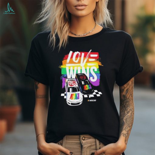 NASCAR Checkered Flag Sports Love Wins Pride Shirt