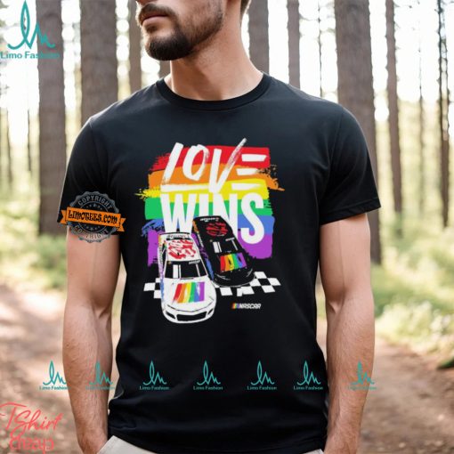 NASCAR Checkered Flag Sports Love Wins Pride Shirt