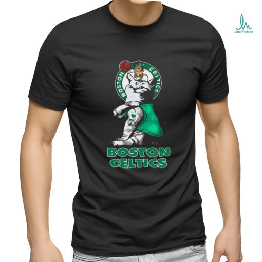 NBA Basketball My Cat Loves Boston Celtics T Shirt