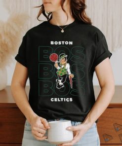 NBA Boston Celtics Stacked City Logo T Shirt