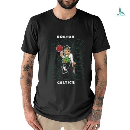 NBA Boston Celtics Stacked City Logo T Shirt