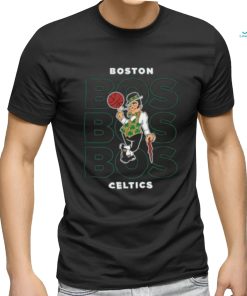 NBA Boston Celtics Stacked City Logo T Shirt