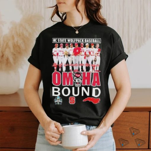 NC State Wolfpack Baseball Team Omaha Bound Signatures shirt