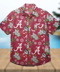 NCAA Alabama Crimson Tide Mistletoe Floral Hawaiian Shirt