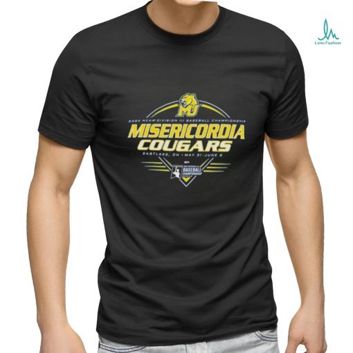 NCAA Division III Baseball Championship 2024 Misericordia Cougars Eastlake, Oh Shirt