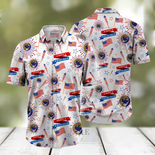 NFL Baltimore Ravens Grateful Dead Hawaiian Shirt, Grateful Dead Hawaiian Shirt