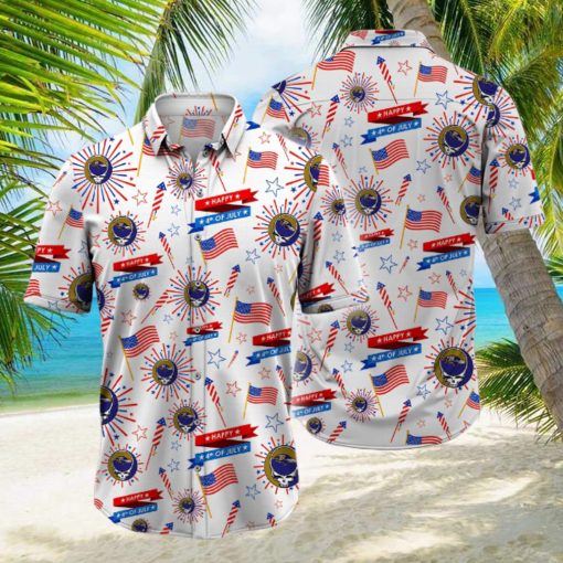 NFL Baltimore Ravens Grateful Dead Hawaiian Shirt, Grateful Dead Hawaiian Shirt