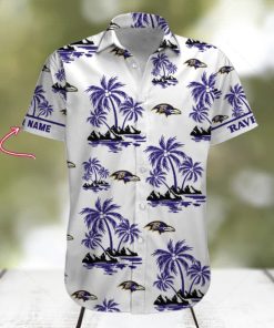 NFL Baltimore Ravens Palm Tree Tropical Summer Hawaiian Shirt