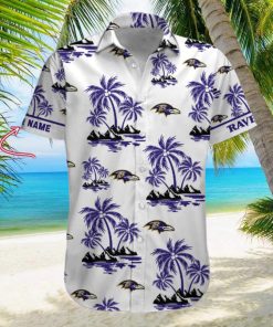 NFL Baltimore Ravens Palm Tree Tropical Summer Hawaiian Shirt