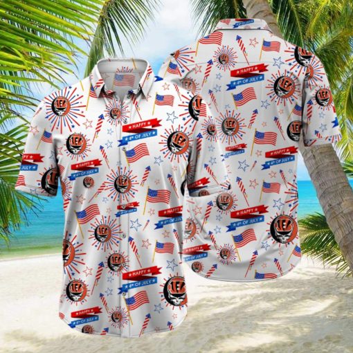 NFL Cincinnati Bengals Grateful Dead Hawaiian Shirt, Grateful Dead Hawaiian Shirt