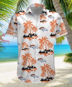 NFL Denver Broncos Palm Tree Tropical Summer Hawaiian Shirt